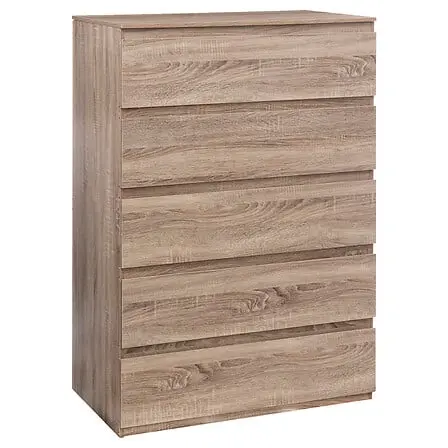 [181322 ZEN12] Dolo beige 5-drawer chest of drawers