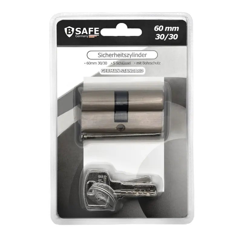 [34908 ZEN12] Cylindre de sécurité 60mm (30/30) avec 5 clés