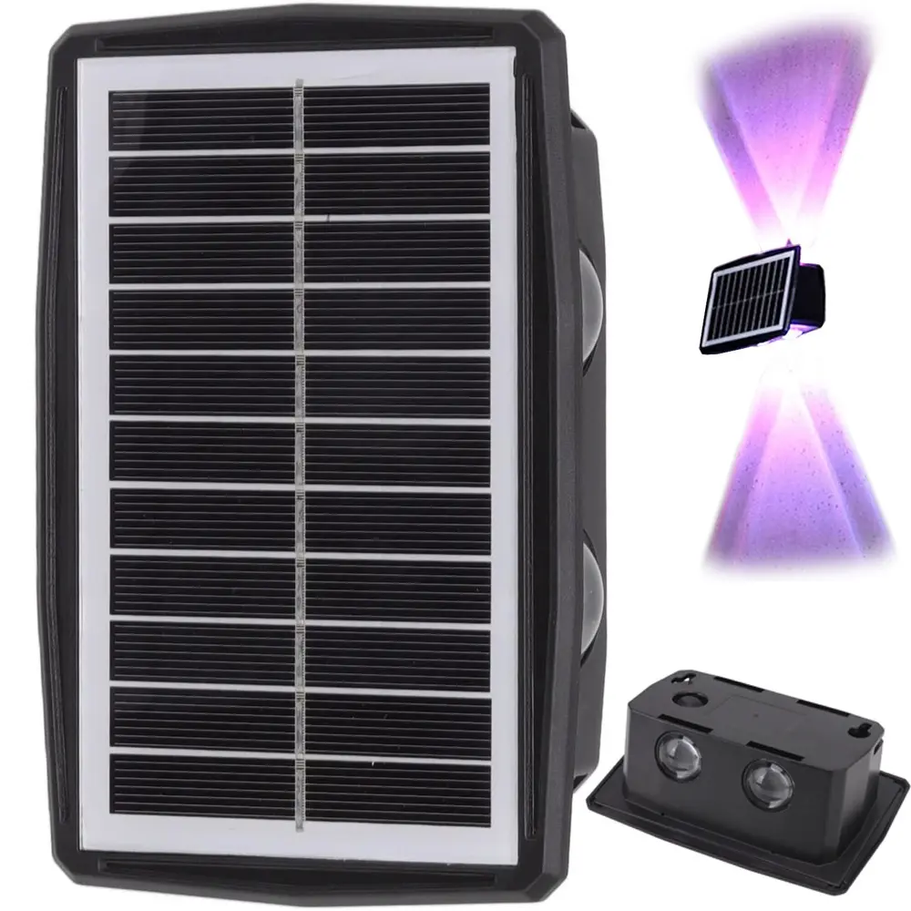 Lampe de façade solaire LED avec capteur