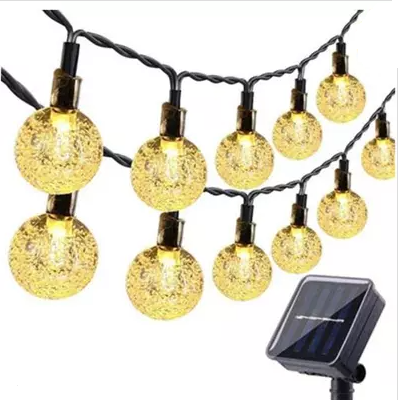 SOLAR STRING LIGHTS 11M WARM WHITE 60LED