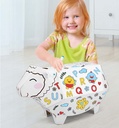Creative 3D cardboard sheep kit to assemble and color. Sold with 3 markers.