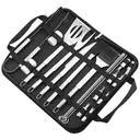 20-Piece Stainless Steel BBQ Utensil Set with Bag