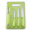 [5 K 07] Set of 3 peeler and zester knives and cutting board