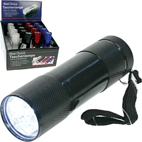 9 LED Pocket lamp transmitters without battery in 9cm D
