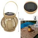 [LAO0194 ZEN14] Solar candle effect lantern h15cm
