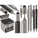 [29/2768 ZEN14] Ballpoint pen, multi-tool, 6 in 1, 15 x 1.5 cm,