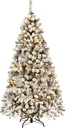 FROSTED CHRISTMAS  TREE WITH LIGHTS 150CM