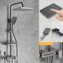 [Holm7323 ZEN15] President complete built-in shower system in stainless steel