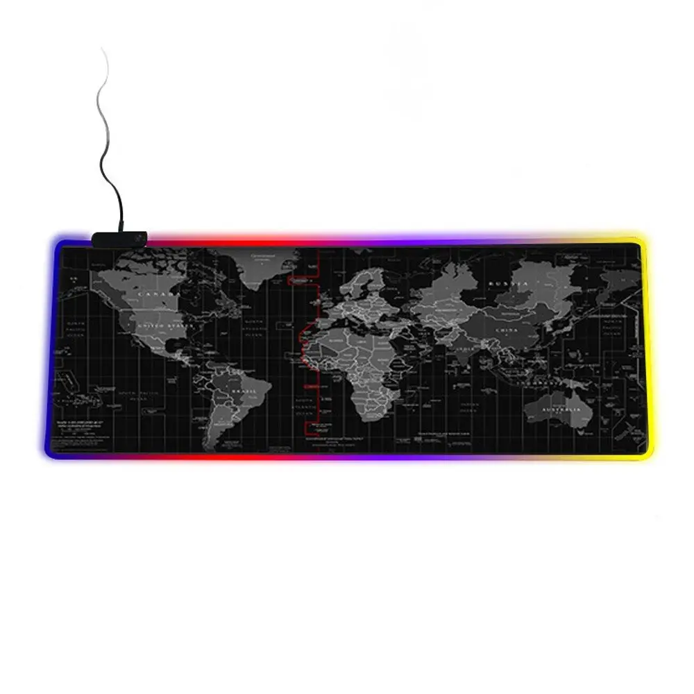 [holm3971 ZEN15] Tapis de souris Yelandar RGB LED World Map Gamer
