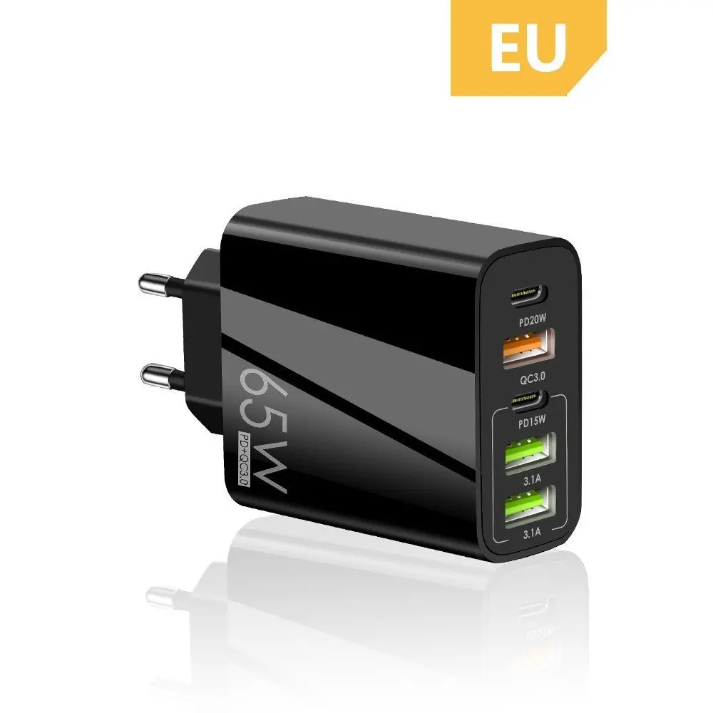 Chargeur reseau, 5 ports, charge rapide 65 W