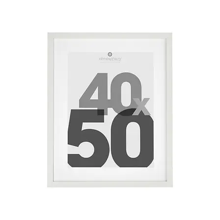 Cadre photo blanc Eva 40x50 