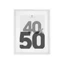 [121160B ZEN16] Eva white photo frame 40x50