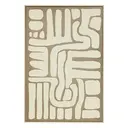 [210462 ZEN16] (60x90) Marcella 3D Canvas, Brown