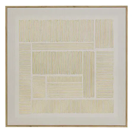 [210484 ZEN16] toile imprimée / cad / fl idrissa 58x58, beige tableau 