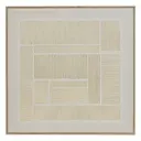 [210484 ZEN16] toile imprimée / cad / fl idrissa 58x58, beige