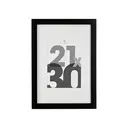 [121157A ZEN16] Cadre photo noir Eva 21x30 