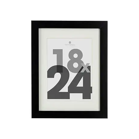 Cadre photo noir Eva 18x24 