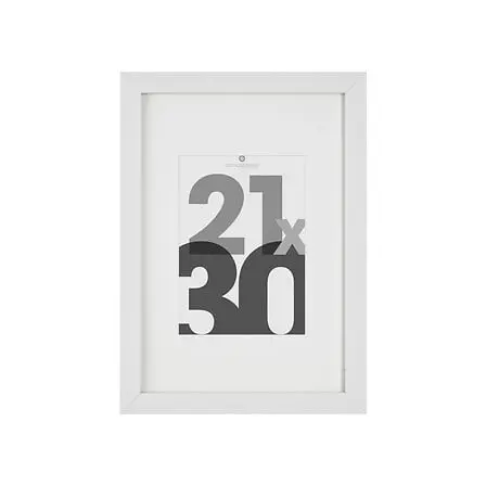 Cadre photo blanc Eva 21x30 