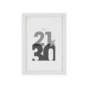 [121157B ZEN16] Cadre photo blanc Eva 21x30 