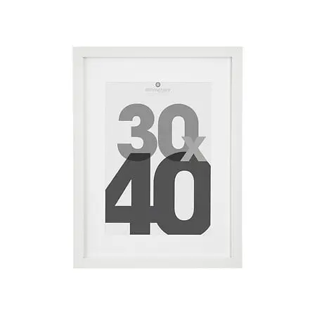 White Eva Photo Frame 30x40