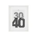 [121158B ZEN16] White Eva Photo Frame 30x40