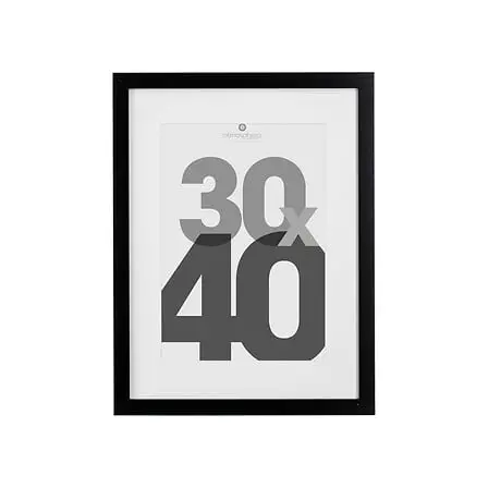 [121158A ZEN16] Cadre photo noir Eva 30x40 