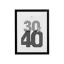 [121158A ZEN16] Eva black photo frame 30x40