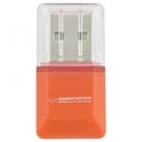 [EA134O ZEN17] Lecteur de carte micro SD USB orange