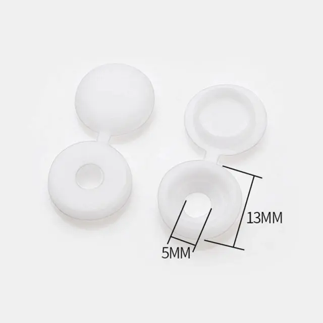 [LEO-4145-02 ZEN20] Screw Cover Caps (100 pcs) - White