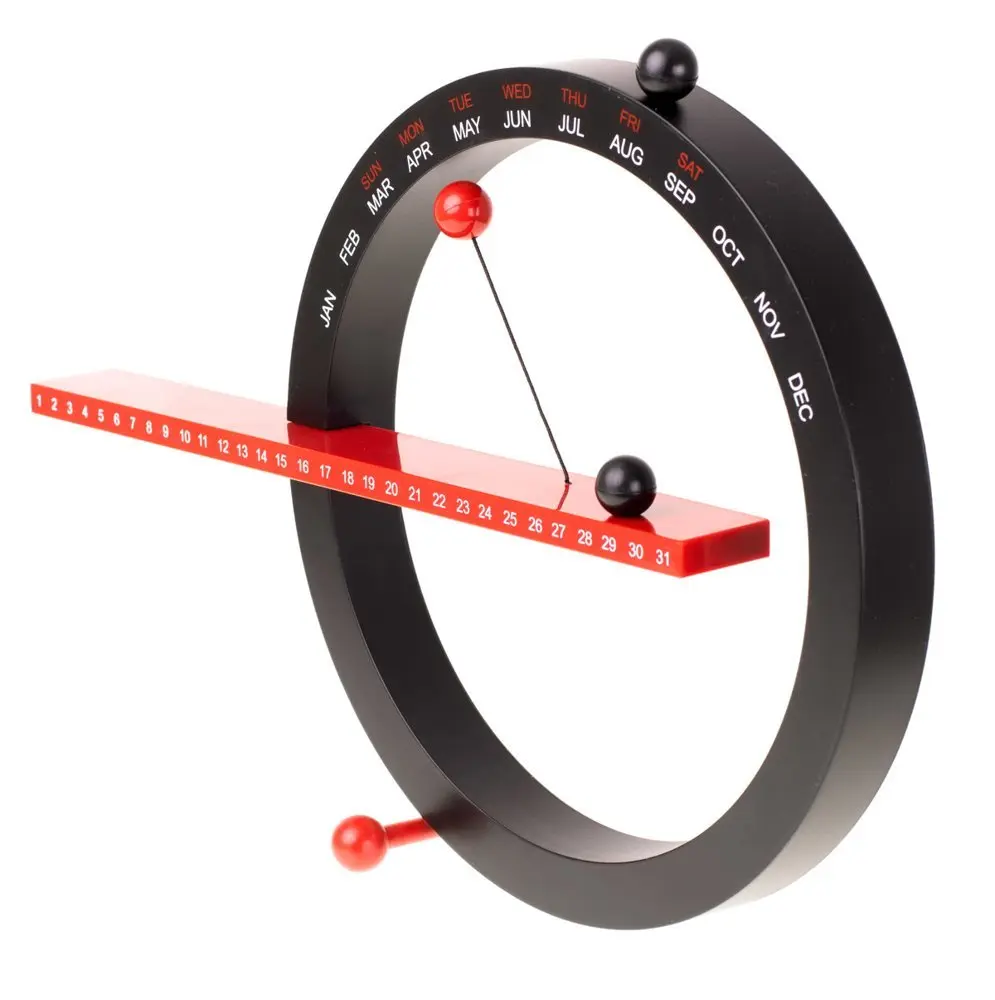 [2110 ZEN21] Magnetic calendar (perpetual) BLACK