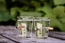 [2063 ZEN21] Bulletproof shot glasses - set of 2, 100 ml