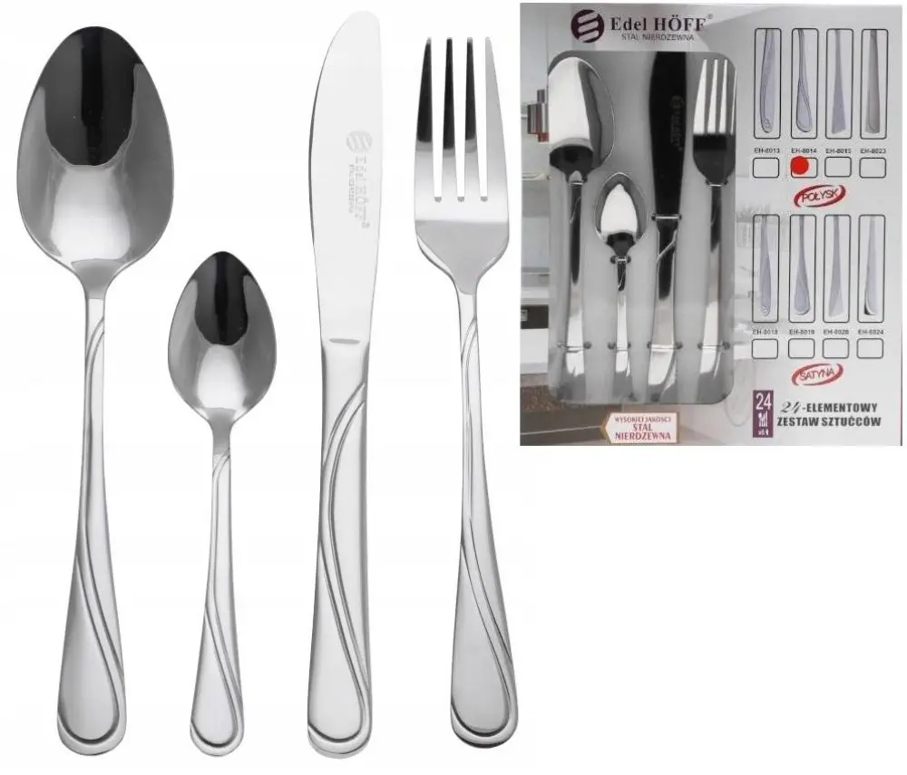 Couverts 24 pieces pour 6 personnes EDEL HOFF