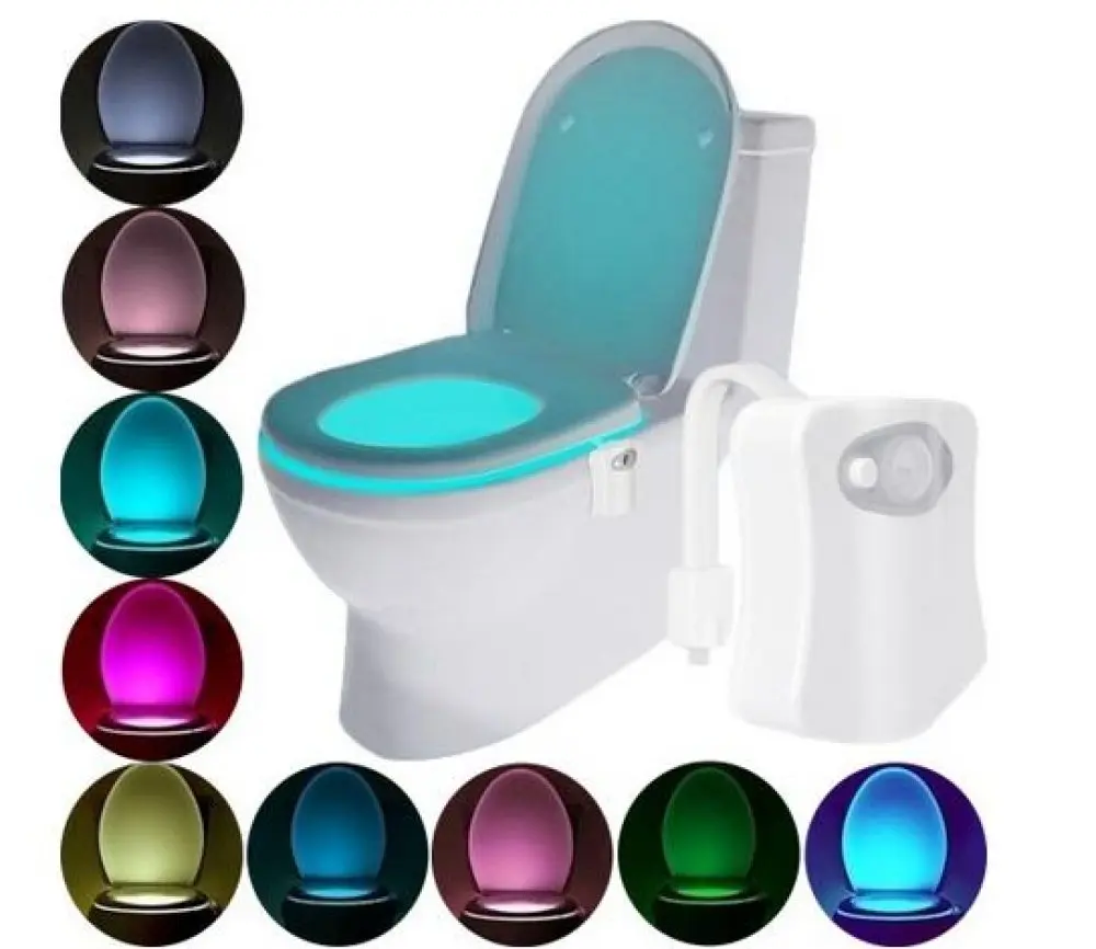 RETRO ECLAIRAGE WC, LAMPE LED, DÉTECTEUR DE MOUVEMENT