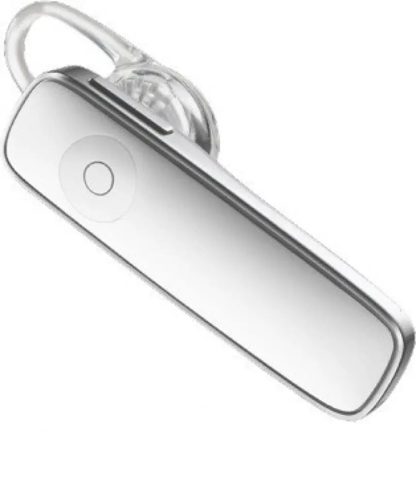 White Bluetooth Headset with 11-Hour Talk Time, Multipoint