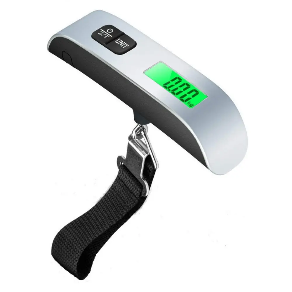Electronic luggage scale with LCD screen, up to 50 kg