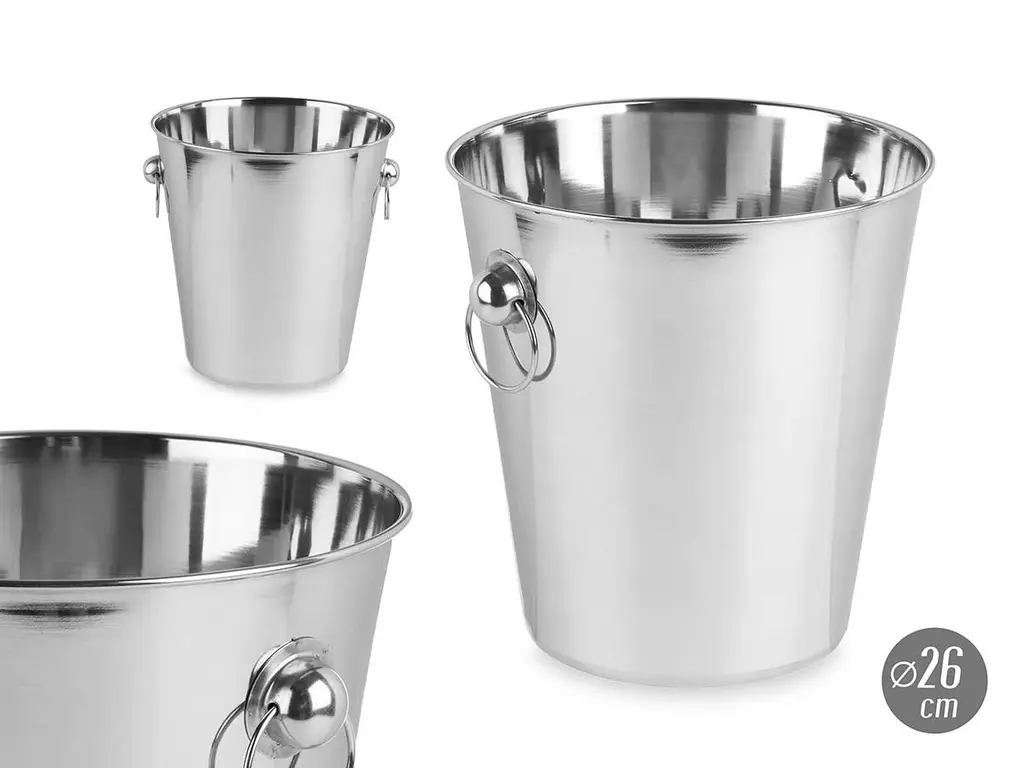 Ice bucket with handles 26cm diameter