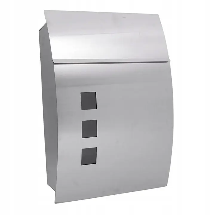 [SKN5 ZEN24] Mailbox m-kraft 3-ok, stainless steel, semi-circle