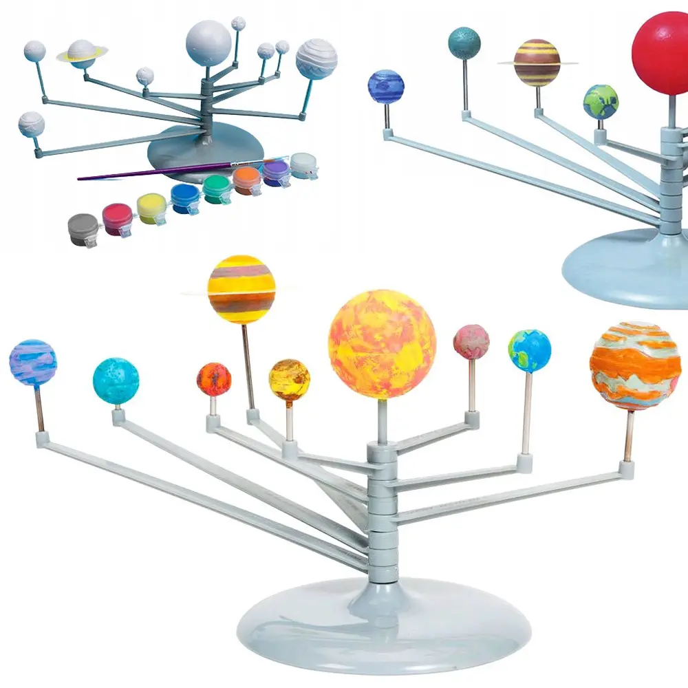 Kit de peinture éducatif 3D sur le système solaire