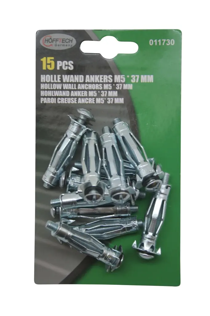 Hollow wall anchors M5 x 37 mm 15 pieces