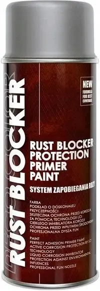 Spray vernis antirouille RUST BLOCKER 9006 argent 400ml