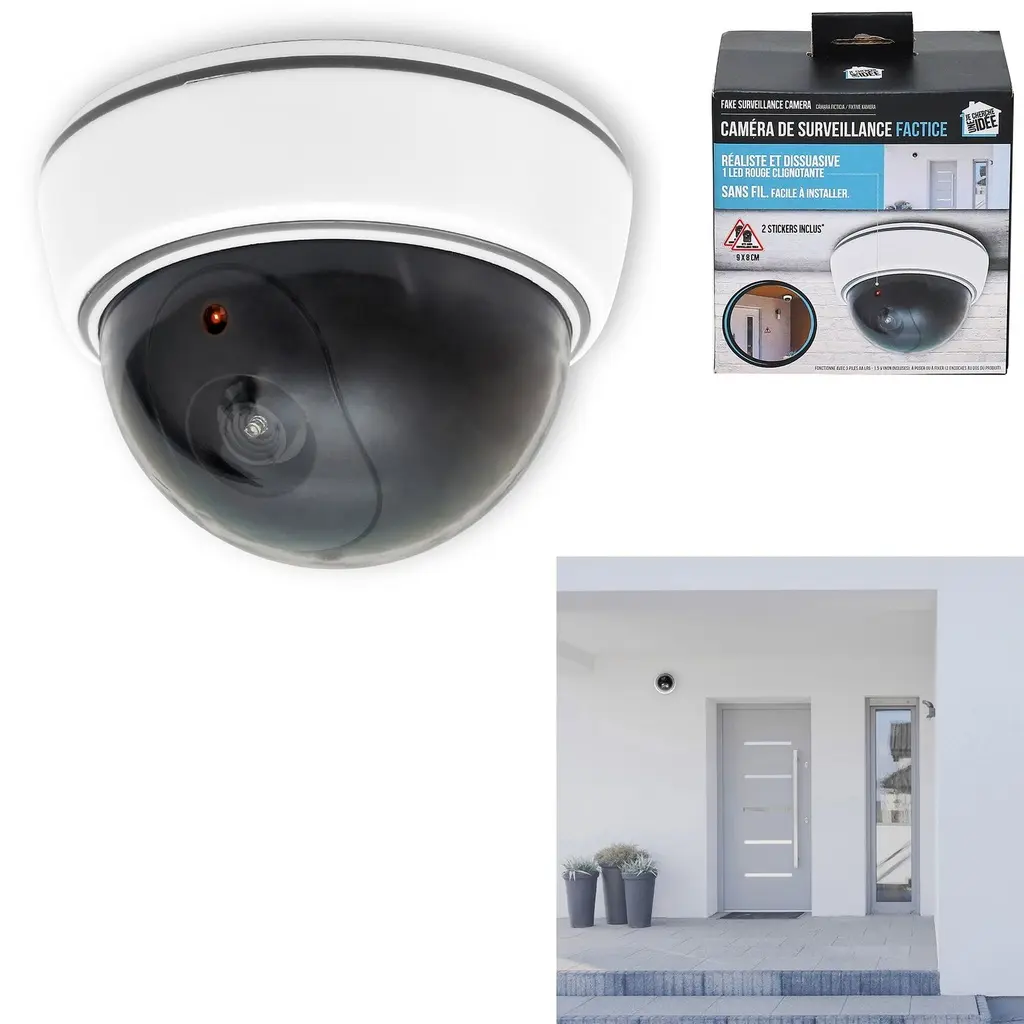 Camera de surveillance factice ronde