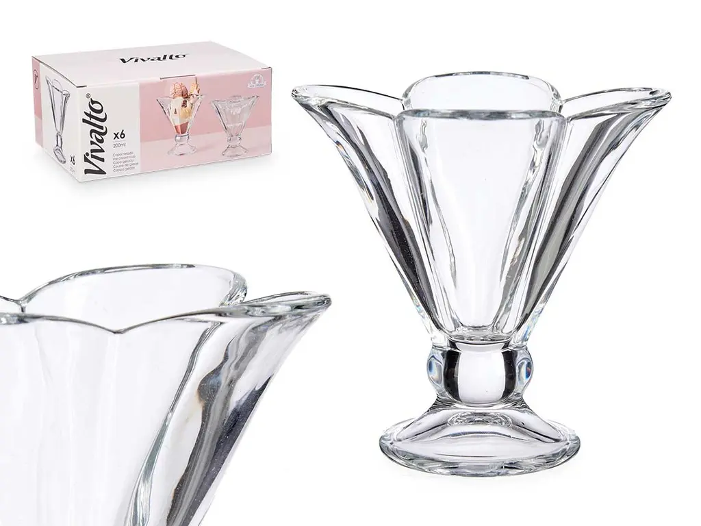 [41334 ZEN24] Coupe à glace en forme de fleur 20cl