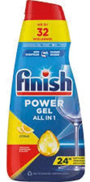 Finish Power Dishwashing Gel 650ml Citrus