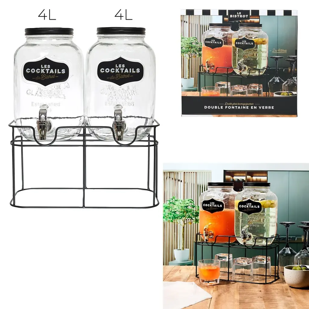 Double bistro drink fountain 2x4l