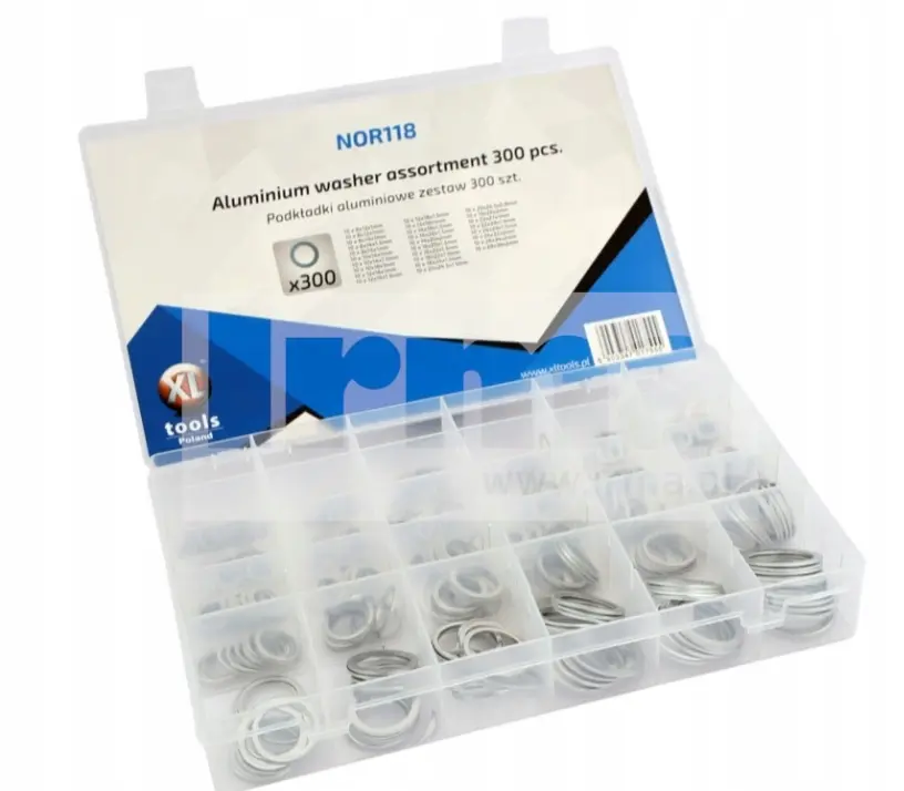 Jeu de rondelles en aluminium de 300 pièces 