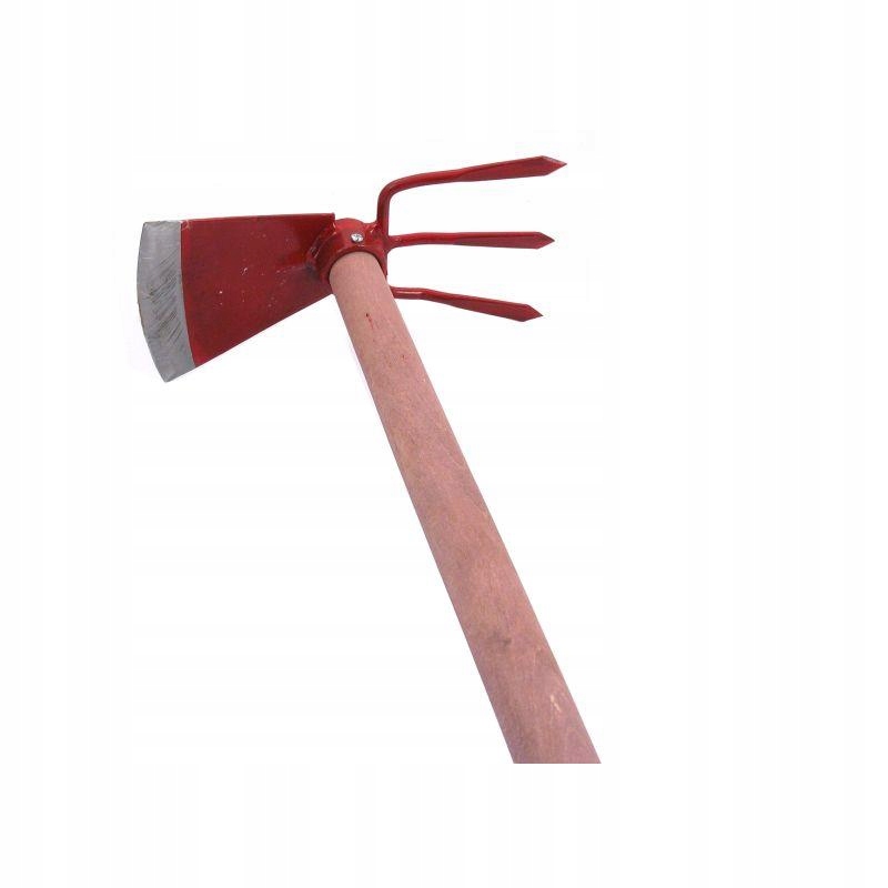 Piques de Jardinage Houe avec griffes rouge fourches