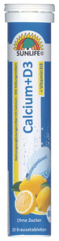 Sunlife Comprimes effervescents calciques 20s