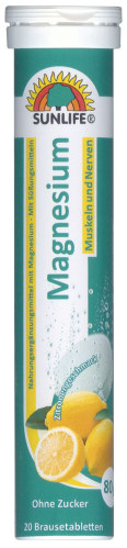 Sunlife Comprimes effervescents au magnesium  20s