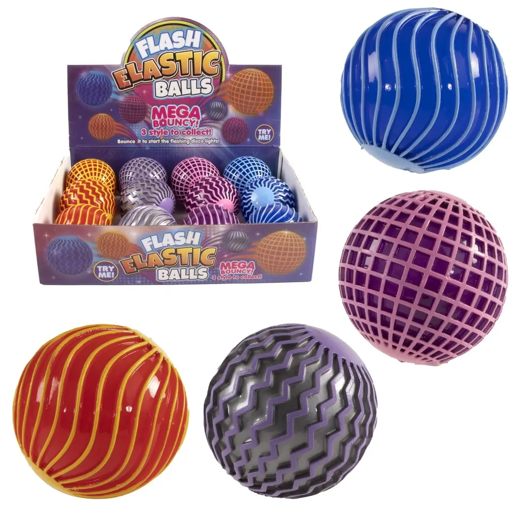 [4340 ZEN24] Bouncing ball 6 cm with light, colors 4