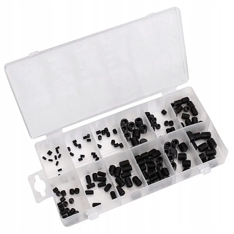 Jeu de vis Allen sans tête de verrouillage 160pcs